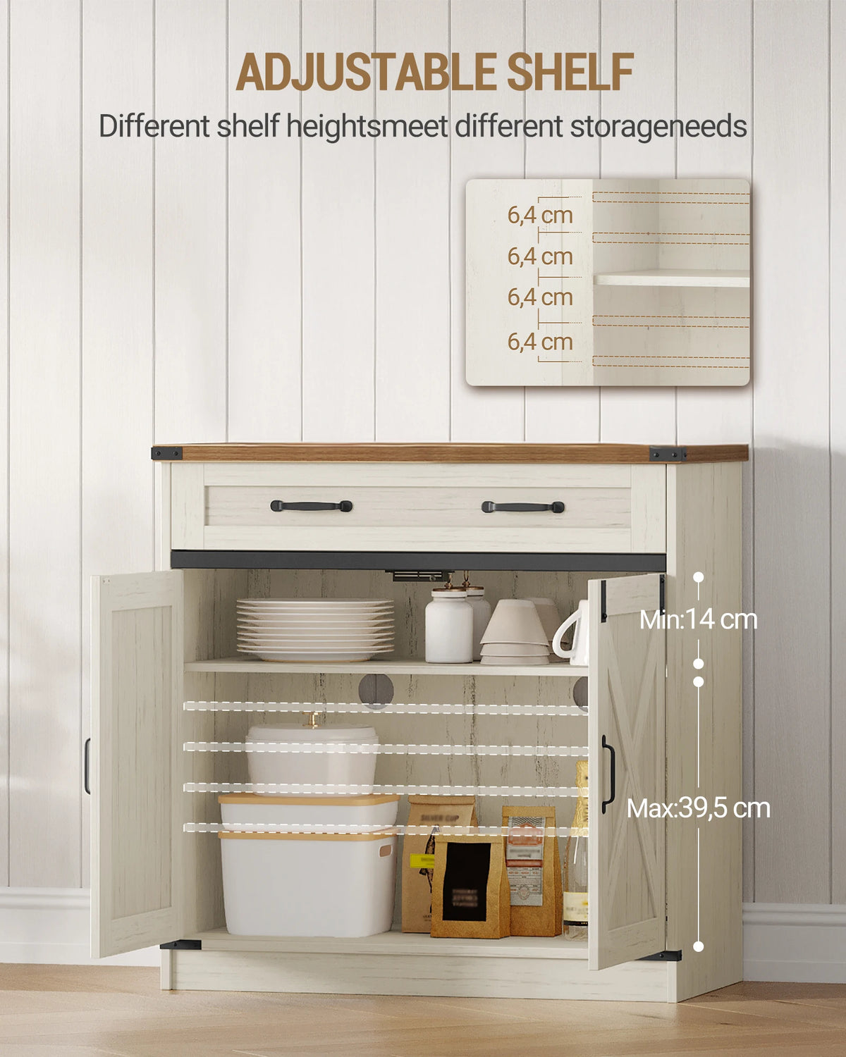 Buffet de Cuisine 2 Portes avec Tiroir - Oscar – vue 5