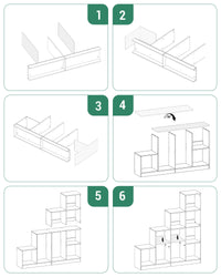 Bibliothèque Design 10 Cubes - Axel – vue 4