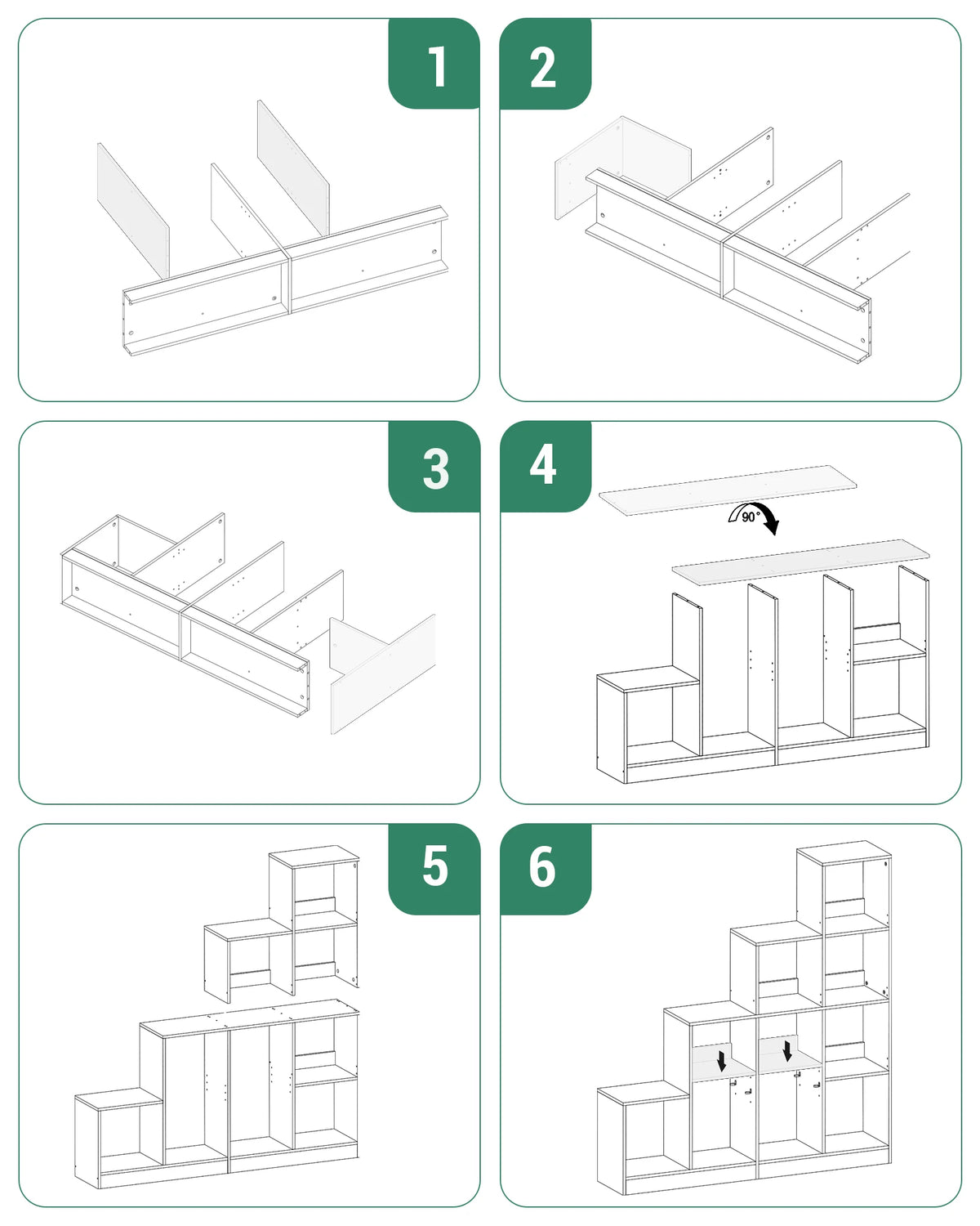 Bibliothèque Design 10 Cubes - Axel – vue 4