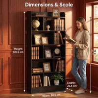 Bibliothèque Noire à 6 Compartiments - Liam – vue 6