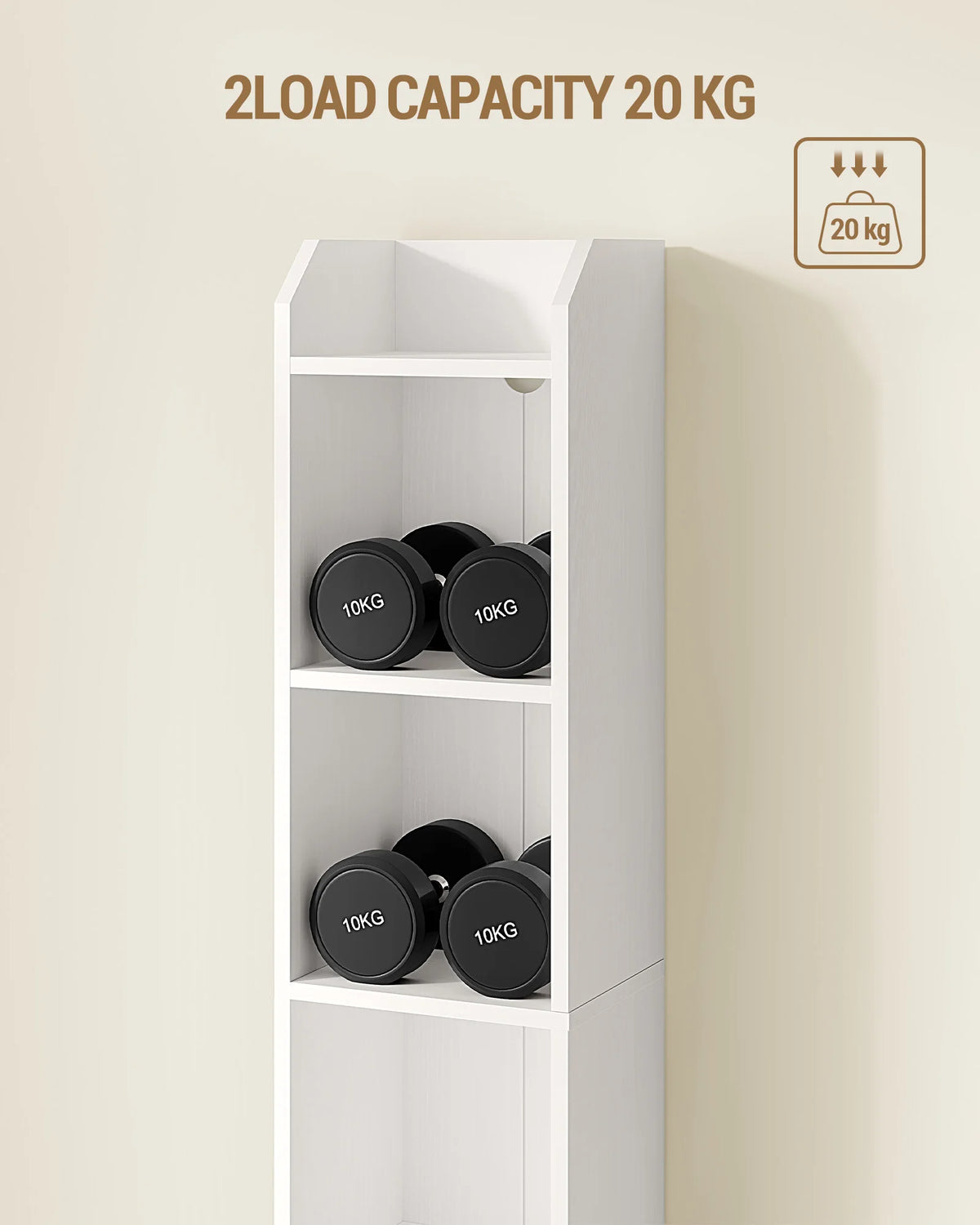 Étagère Blanche 7 Niveaux Minimaliste - Enzo – vue 4