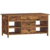 Table Basse Relevable avec 2 Tiroirs - Noah