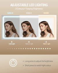 Grande Coiffeuse avec Miroir HD LED et 11 Tiroirs - Victoire – vue 3