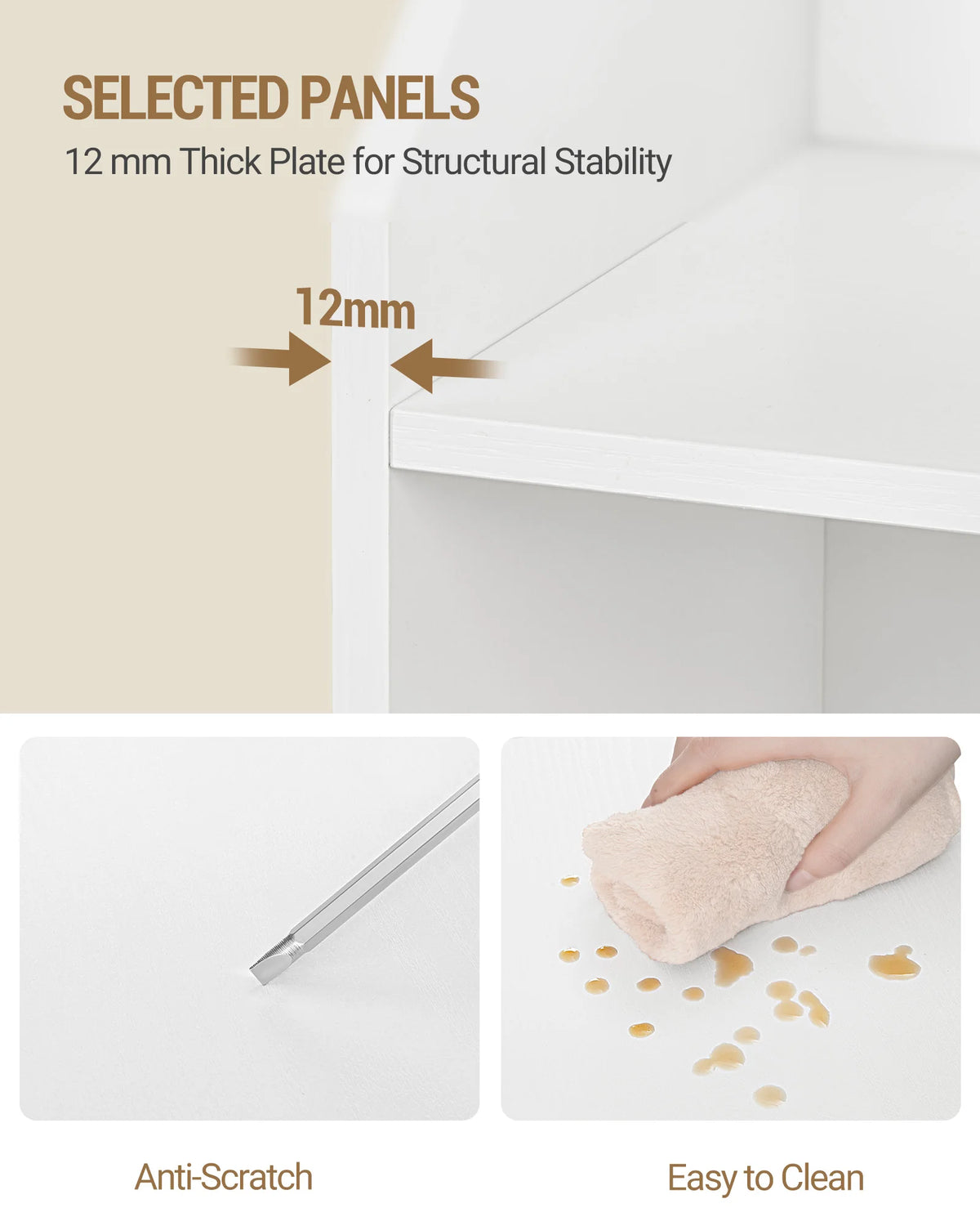 Étagère Blanche 7 Niveaux Minimaliste - Enzo – vue 5