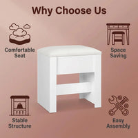 Tabouret de Coiffeuse en Similicuir - Mila – vue 5