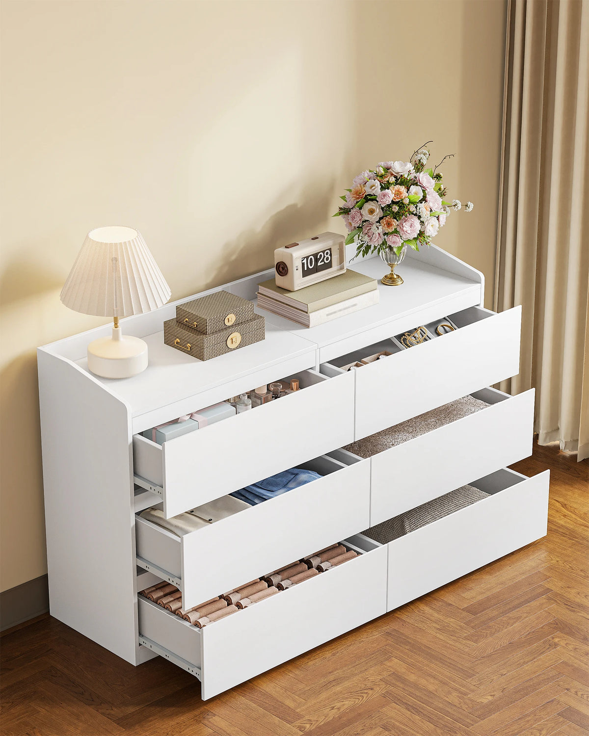 Commode de Chambre 6 Tiroirs - Pauline – vue 2