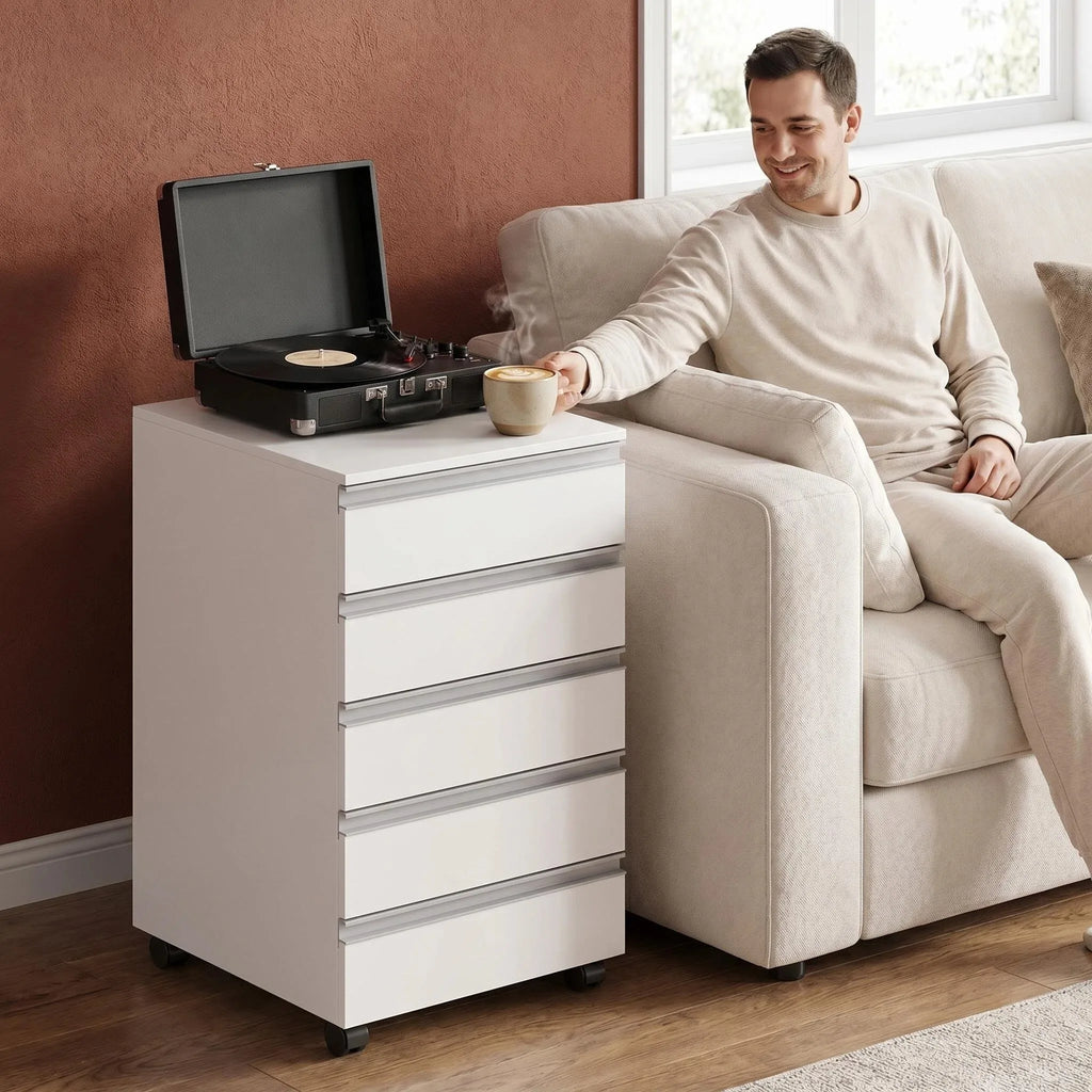 Caisson de Bureau 5 Tiroirs avec Serrure - Robin – vue 5