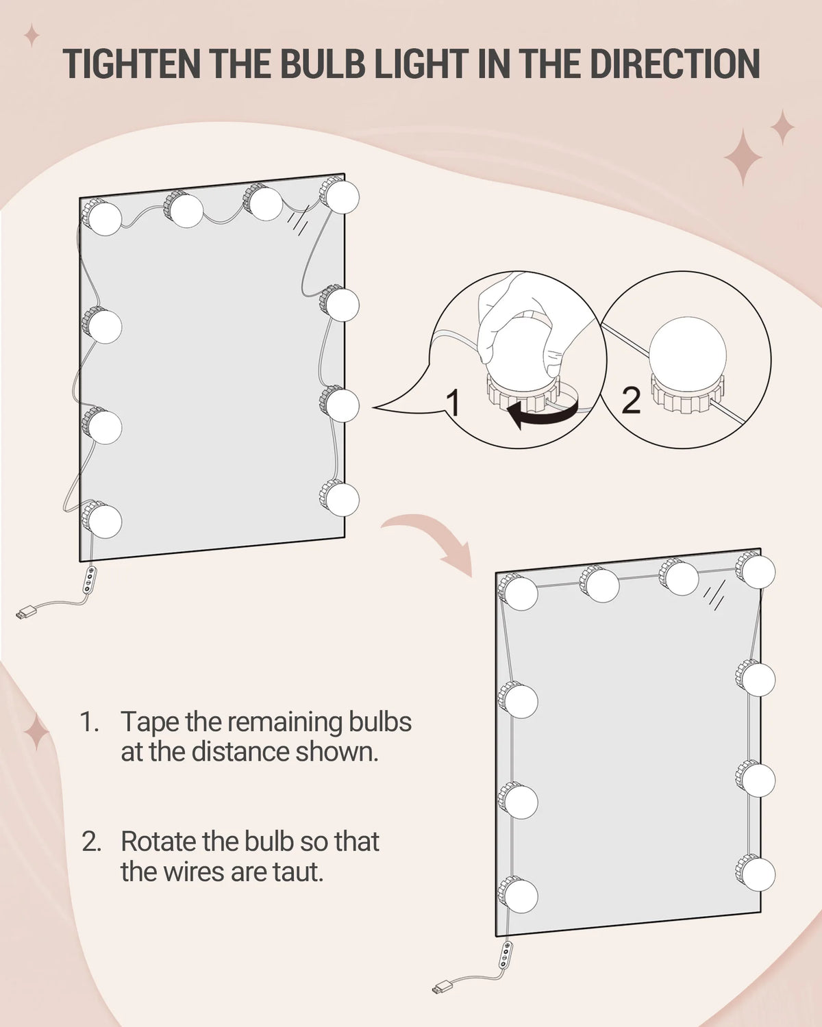 Coiffeuse Commode avec Miroir LED 3 Couleurs - Lina – vue 5