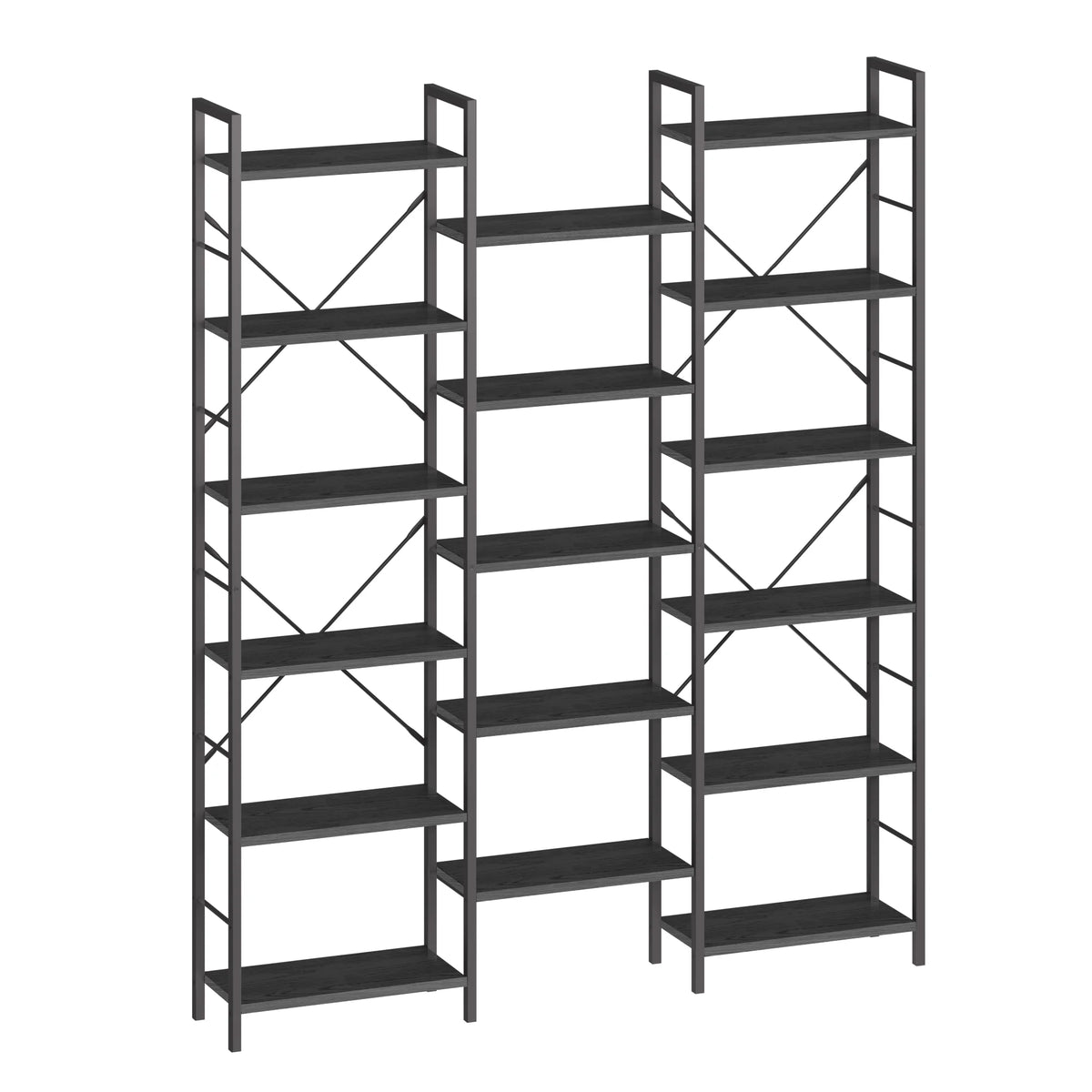 Grande Bibliothèque 186 cm avec 17 Étagères - Hugo
