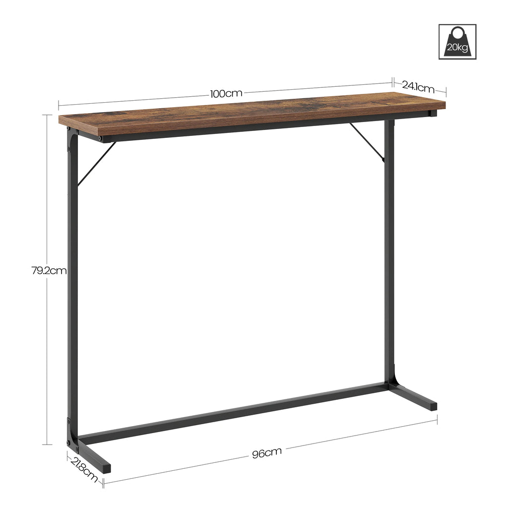 Console Étroite Industrielle 24 cm - Valentin – vue 6