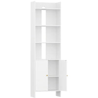Bibliothèque Blanche avec 2 Portes - Adam