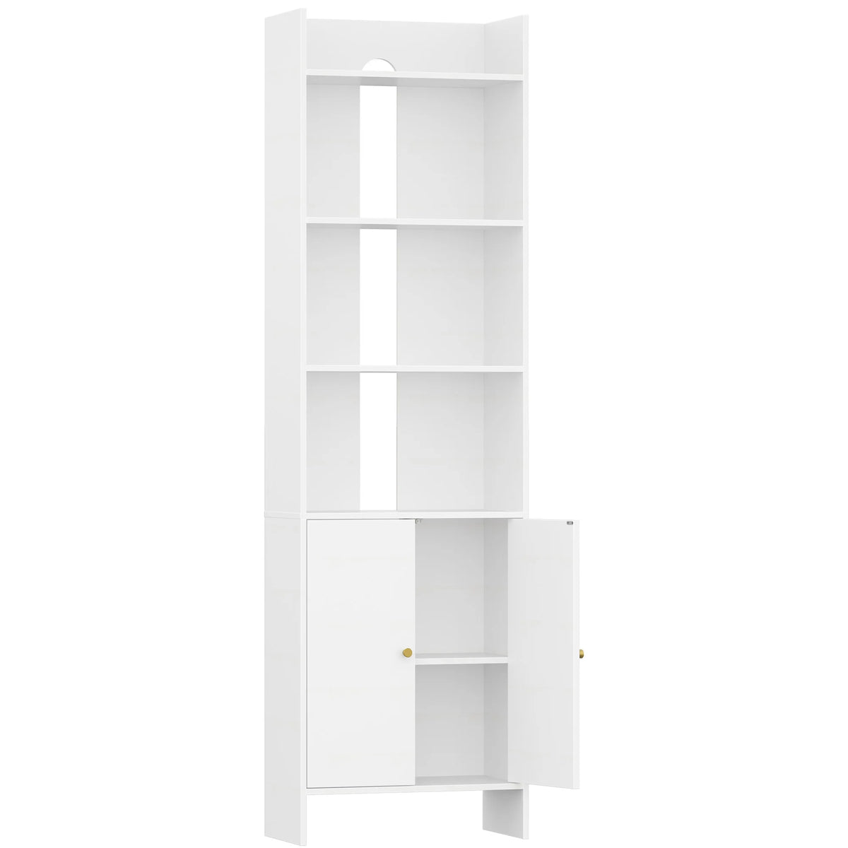 Bibliothèque Blanche avec 2 Portes - Adam