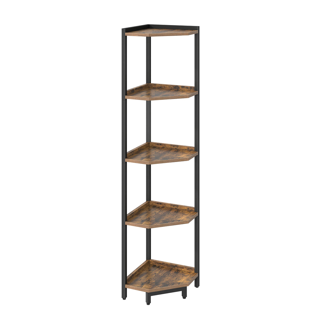 Étagère d'Angle Compacte Bois et Métal - Côme