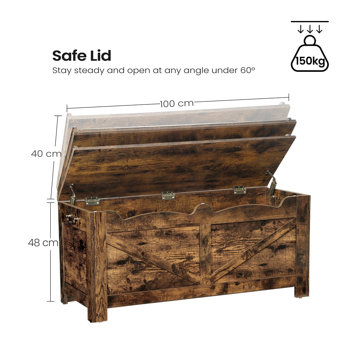 Banc Coffre de Rangement Relevable - Augustin – vue 6