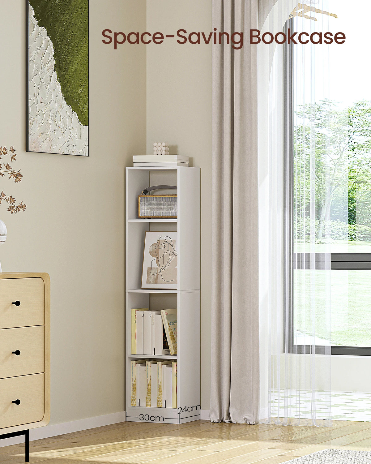 Petite Bibliothèque Cube Blanche - Léo – vue 3