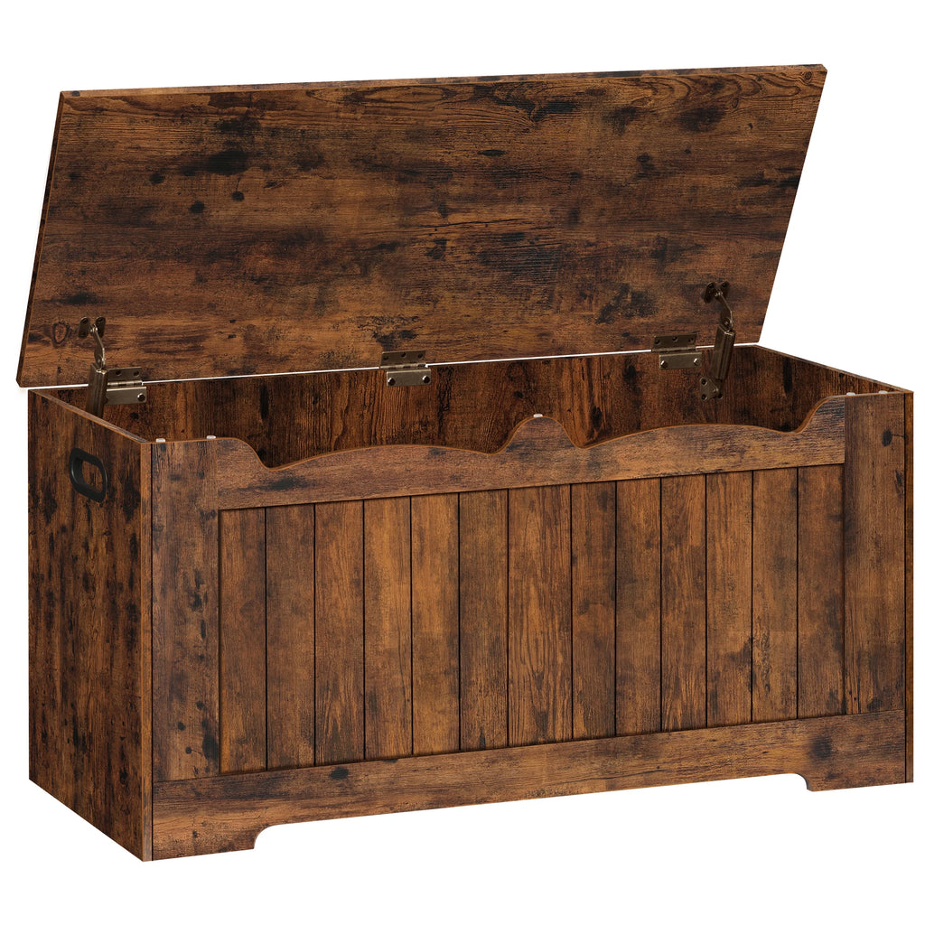 Coffre de Rangement 100 cm avec Charnières de Sécurité - Félix