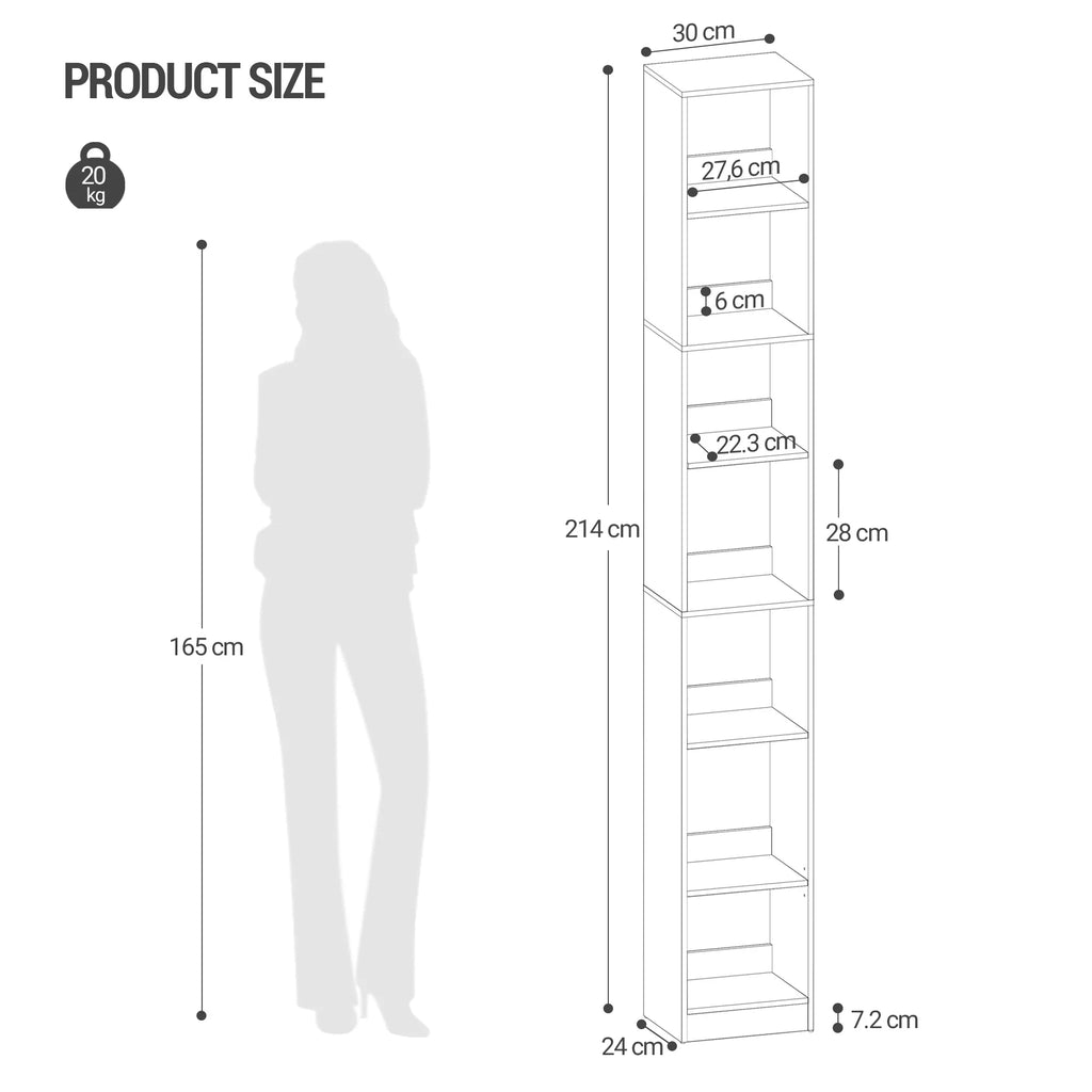 Bibliothèque Blanche 7 Niveaux Ouverte - Arthur – vue 6