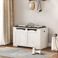 Banc de Rangement Blanc 76 cm - Anatole – vue 3