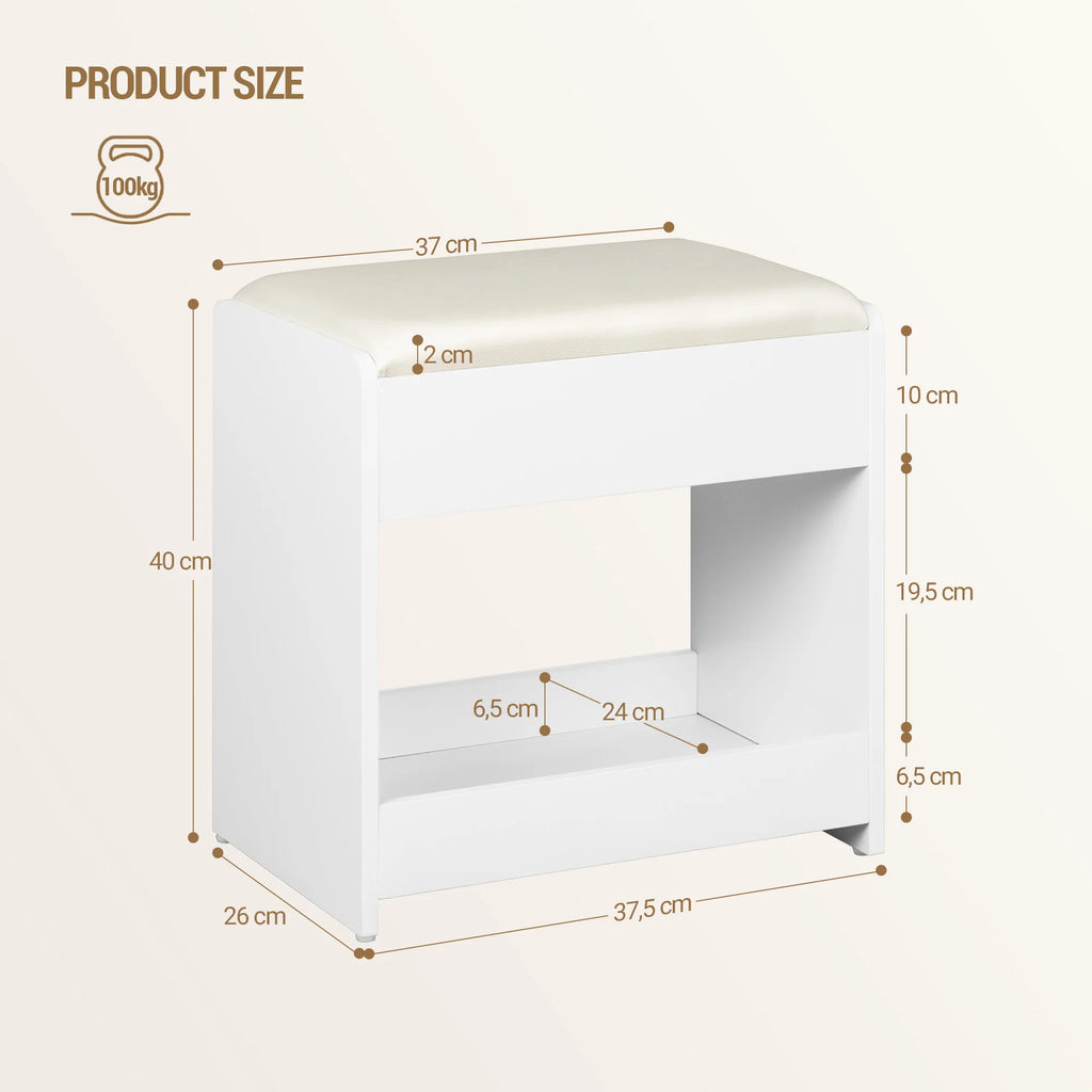 Tabouret de Coiffeuse Rembourré - Lou – vue 6