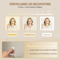 Coiffeuse avec Miroir Intégré, 9 Tiroirs et 9 Niches - Mia – vue 4