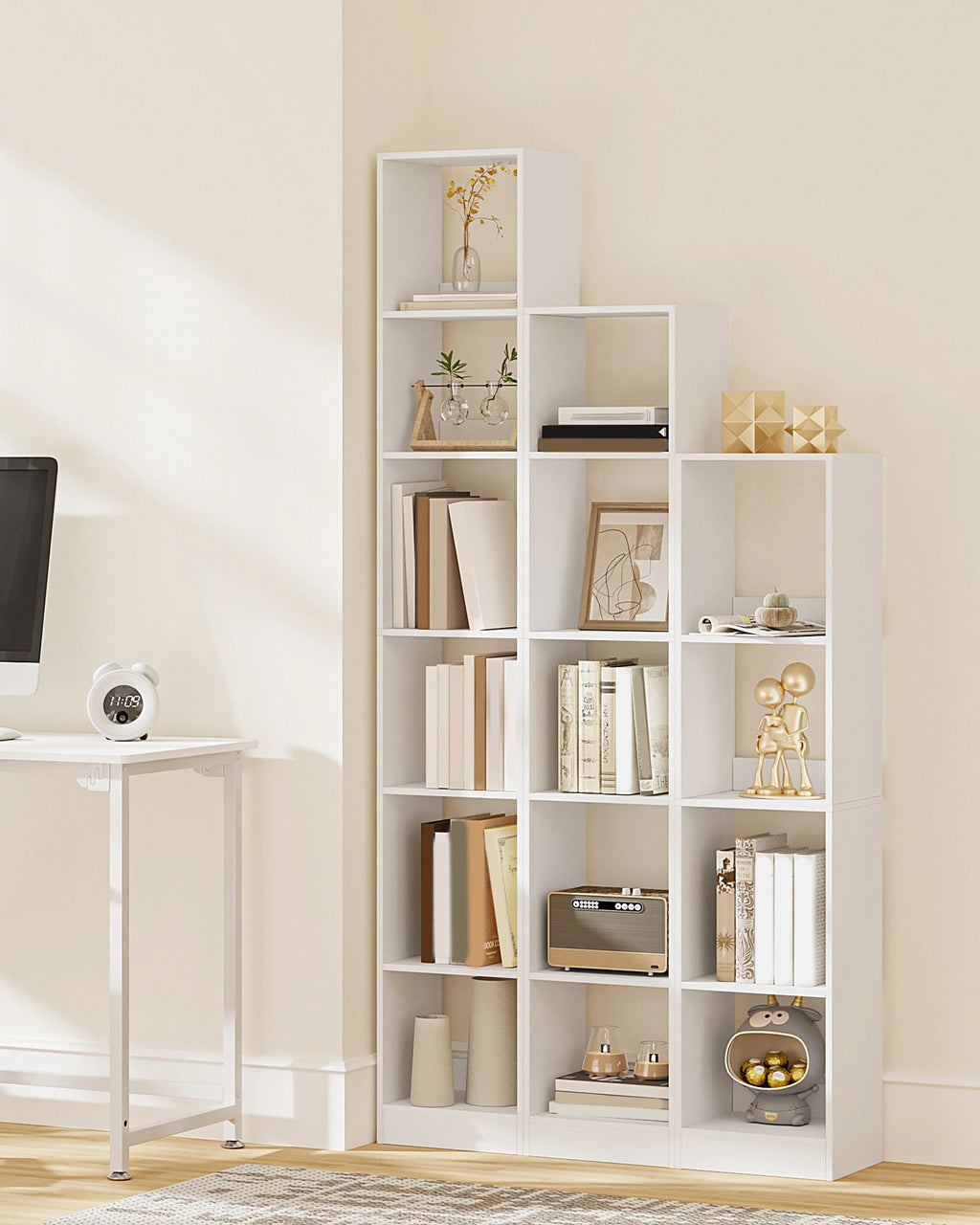 Petite Bibliothèque Cube Blanche - Léo – vue 4