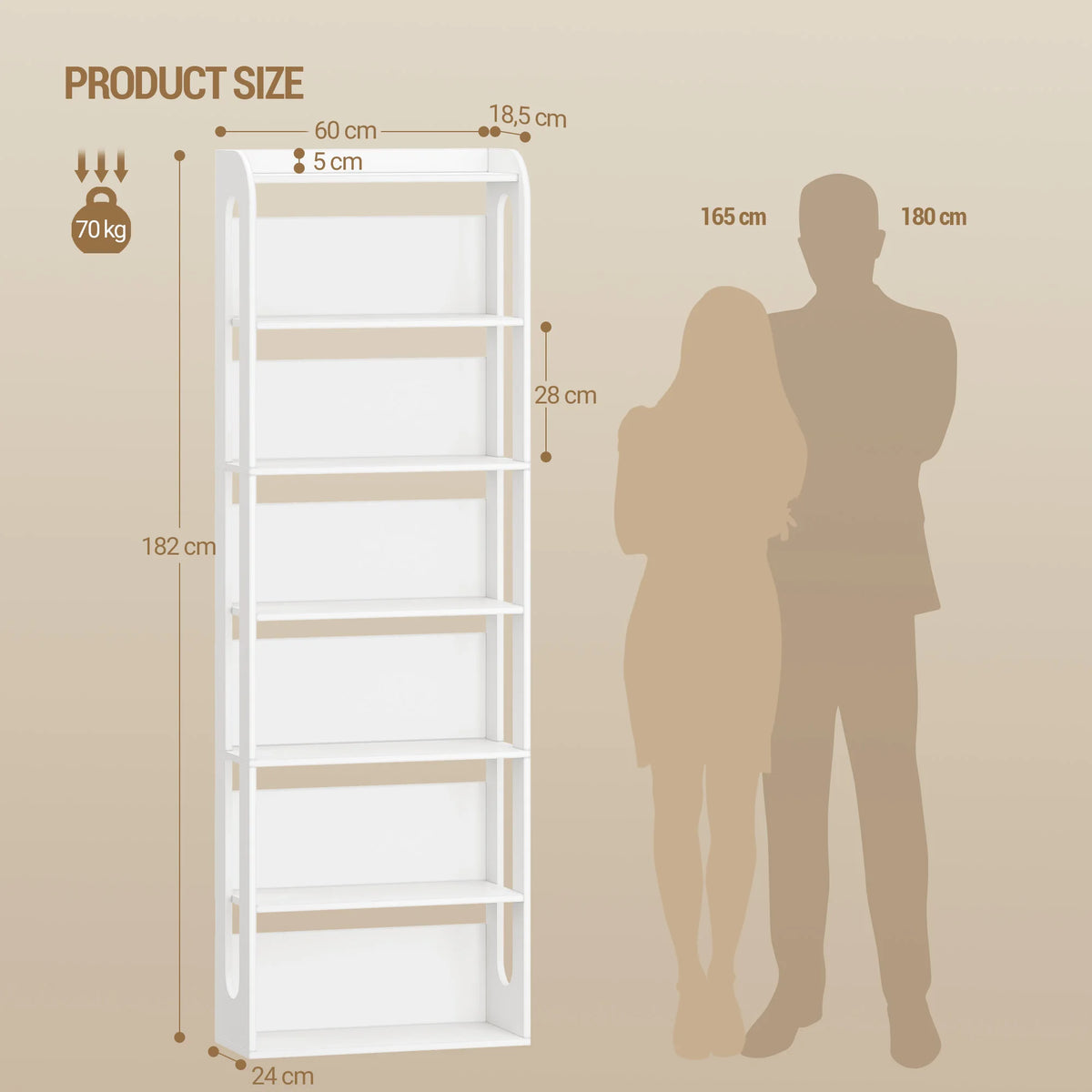 Bibliothèque en Bois 7 Niveaux - Maxime – vue 6